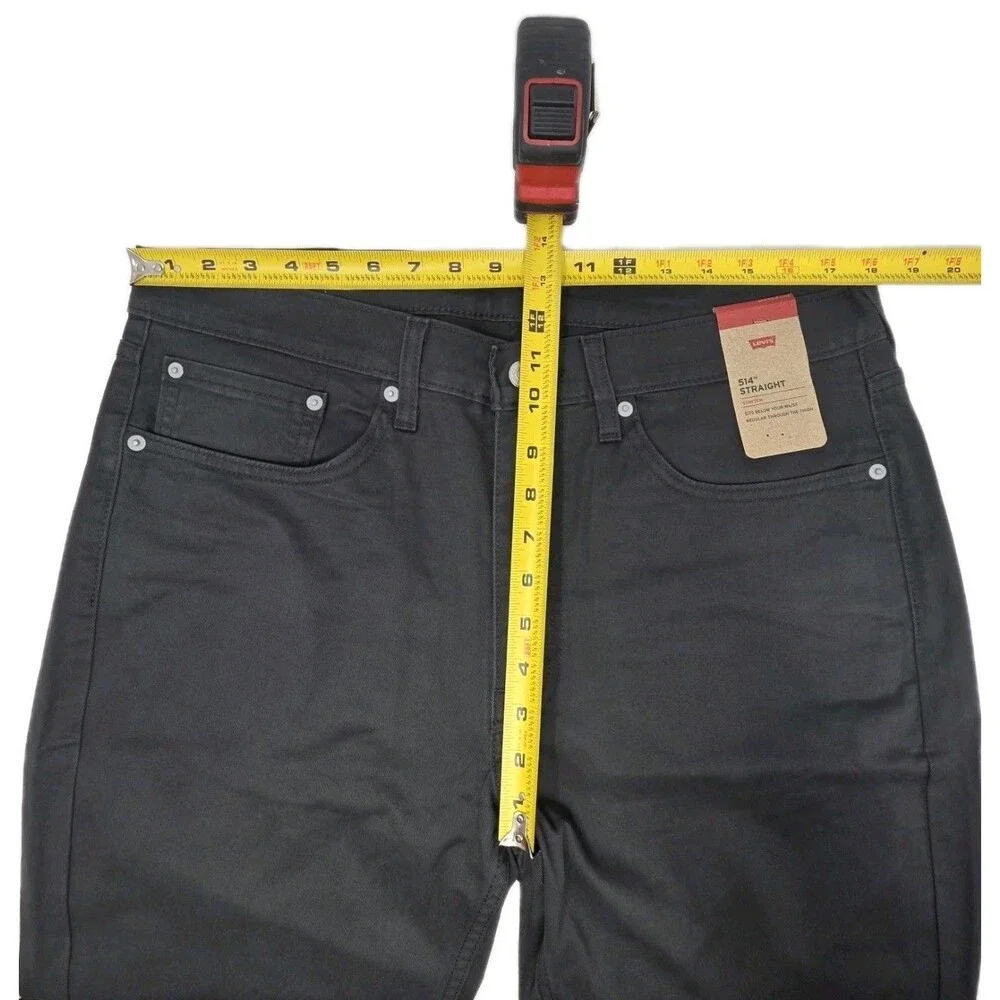Levi's Men's 514 Straight Fit Cotton Twill Pant Dark Gray Stretch Size 36x29